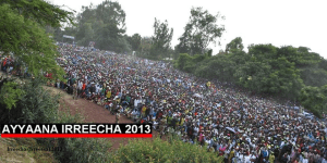 Irreecha Oromo 2013 at Hora Harsadi, Bishoftuu, Oromia