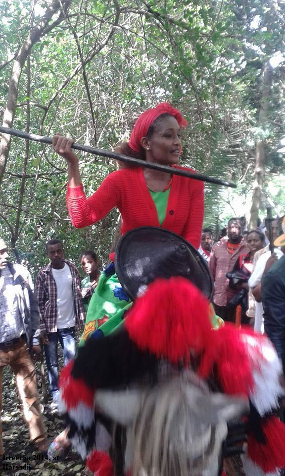Celebration of Irreecha Oromoo 2014 (6408 according to Oromo Calendar). 5th October 2014, Horaa Harsadii, Bishoftu, Oromia. Suura1