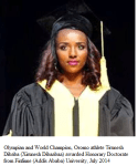 Oromo athlete  Dr. Tirunesh&nbsp;Dibaba