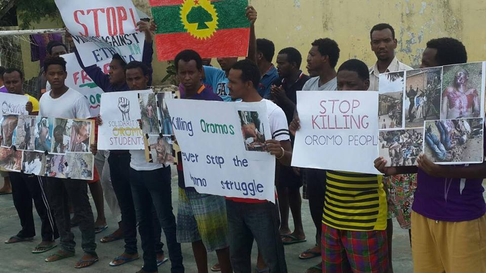 #OromoProtests global solidarity rally, Jakarta, Indonesia. 19 January 2016