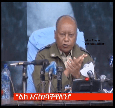 Abay Tsehaye TPLF fascist mass killer