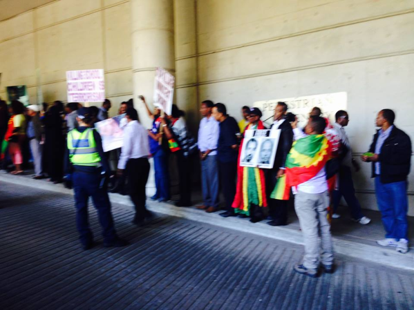 Oromo protests against OPDO TPLF agent and say no place for murderers in Australia