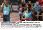 World lead for Oromo athletes (Qajelcha and Aman) in Rome, 4th June&nbsp;2015.