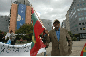 Oromians held peaceful  protests in  Brussels, Belgium against Ethiopia's genocide against Oromo  people
