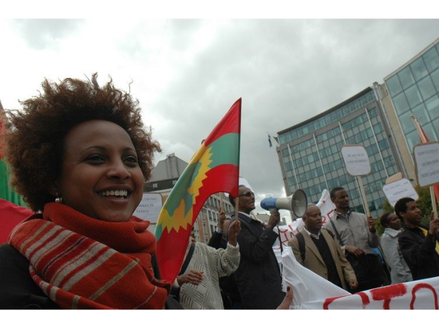 Oromians held peaceful  protests in  Brussels, Belgium against Ethiopia's genocide against Oromo  people1