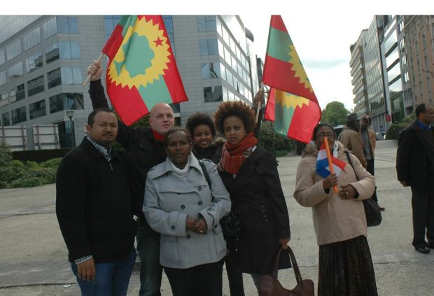 Oromians held peaceful  protests in  Brussels, Belgium against Ethiopia's genocide against Oromo  people2