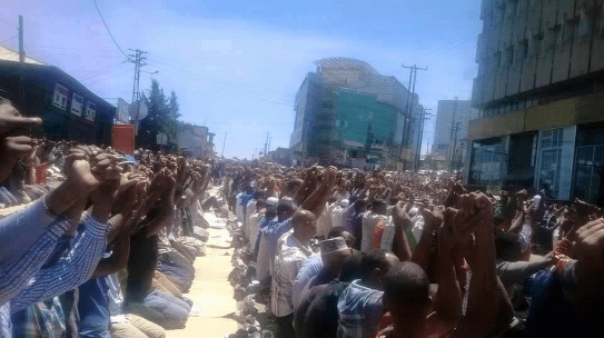 Ethiopian Muslims staged protest across the country, 10 July 2015