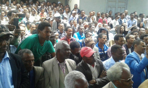 Oromo Federalist Congress Public Meeting in Finfinnee to protest TPLF's landgrab in the name of Master Plan. picture2
