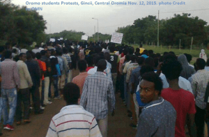Oromo Students Protests, Gincii, Central Oromia, Nov. 12, 2015