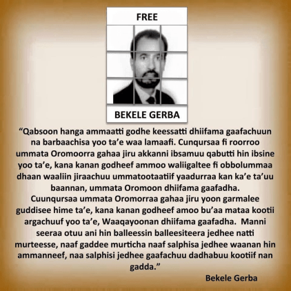 Free Bekele Gerba