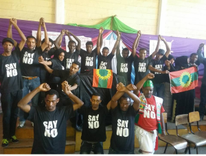 Nairobi, Oromo Peaceful rally in solidarity with #OromoProtests in Oromia against TPLF Ethiopian regime's ethnic cleansing (Master plan), December 10, 2015