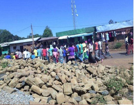 #OromoProtests 4th round@ Wara Jiru town, Najo District , December 14, 2015