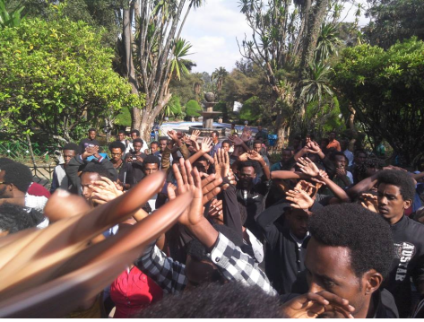 OromoProtests @Finfinnee University  Dec. 7, 2015