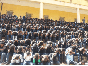 #OromoProtests, Haromaayyaa University students mourning in protest of master plan, 9 December 2015