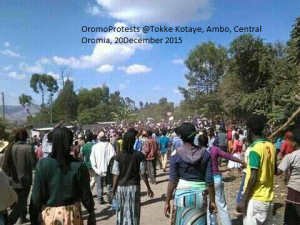 OromoProtests @Tokke Kotaye, Ambo, Central Oromia, 20December 2015