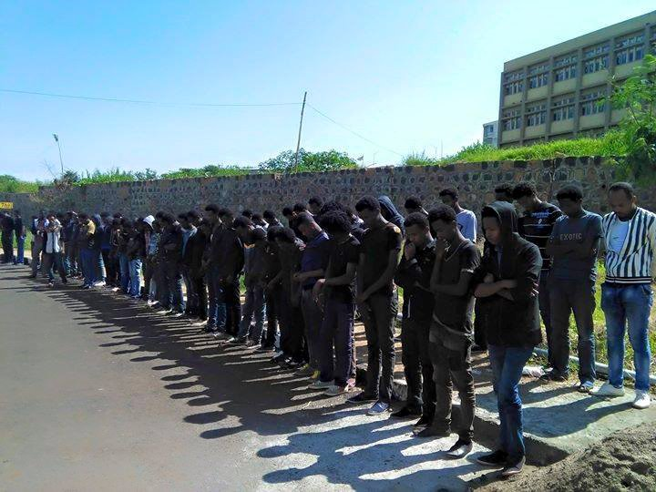 Silent sit-ins in the campus arena seem to become the new norm of protest (#OromProtess) when physical challenge of barbarism lets nearly impossible to otherwise. Arba Minch University, Dec. 2015