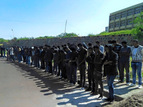 Silent sit-ins in the campus arena seem to become the new norm of protest (#OromProtess) when physical challenge of barbarism lets nearly impossible to otherwise. Arba Minch University, Dec. 2015