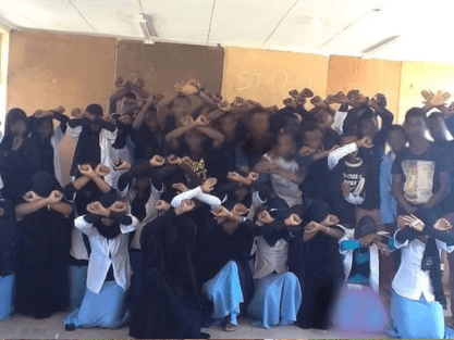 students at Machara High School (West Hararghe) Say No to the Master Plan and the Mass Killings, 29 Dec. 2015