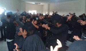 #‎OromoProtests‬ students of Rift Valley University Gulale Campus Say No to TPLF Master Plan and Mass Murder. 2nd January 2016