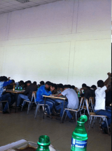 #OromoProtests, Jimma University students boycott food at Gena celebration in cafeteria. 7 January 2016. p1
