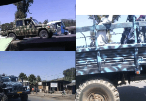 fascist TPLF military and Agazi terrorizing people of Ginci (Ginichi) in Oromia, February 5, 2016