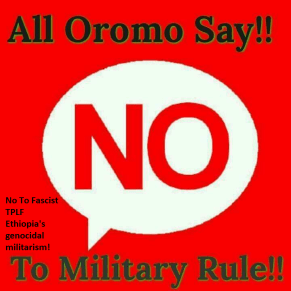 No To Fascist TPLF Ethiopia's genocidal militarism and mass killings in Oromia, Ethiopia