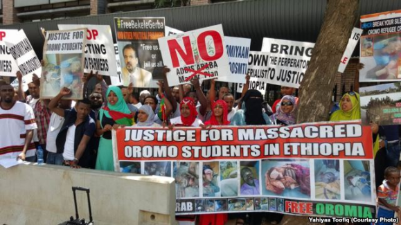 #OromoProtests Global Solidarity Rally, South Africa, 1st Feb. 2016