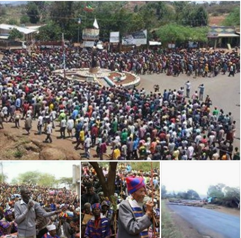 Konso People Protests the tyranny of fascist TPLF Ethiopia's regime, 8 March 2016