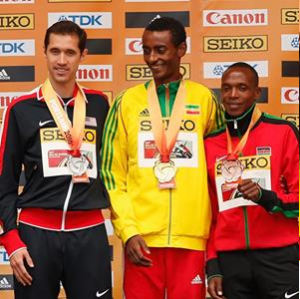 Oromo athlete Yomif Qajeelchaa  cruised to in the world indoor race  in men's 3000m, Portland 2016, 20  March 2016