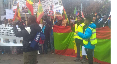 #OromoProtests Global solidarity rally in Oslo, Norway, 11 March 2016.