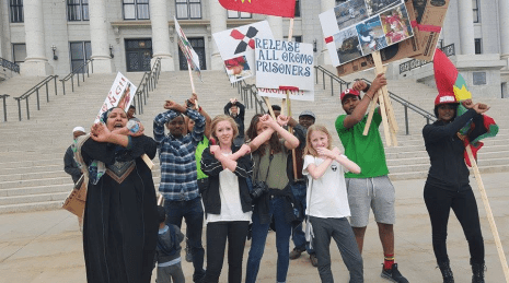 #OromoProtests Global solidarity rally in Utah, USA, 11 March 2016.
