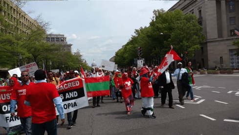 #OromoProtests in solidarity rally in DC, 19 April 2016 p2