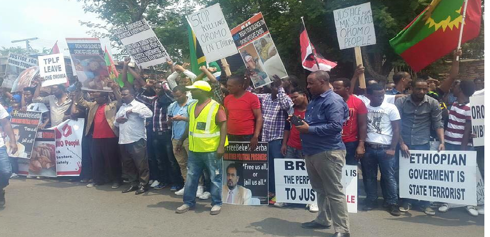 #OromoProtests, South Africa, Oromo global solidarity rally, 14 March 2016 p1