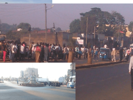 #OromoProtests, taxi and other drivers go on strike in Naqamte town, East Walaga March 4, 2016. They are demanding a the military withdraw from the city and halt the daily abuse