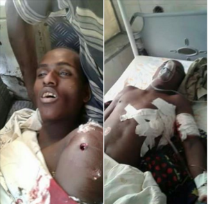 #OromoProtests‬ (1st March 2016) in Qarsaa town. Oromo nationals Muraadii and Kadir Siraj Ahmed killed by Agazi