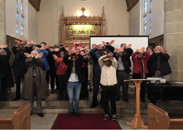 worship at San Francisco Theological Seminary in Solidarity with Oromo Protest. Most of people you see here are local church leaders, Pastor and Professors. 10 March 2016