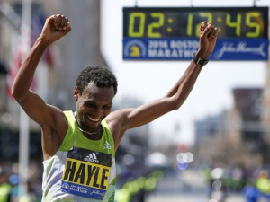 OROMO ATHLETES DOUBLE AT BOSTON MARATHON WITH WINS FOR HAYLE AND BAYSA. 18 APRIL 2016. p3