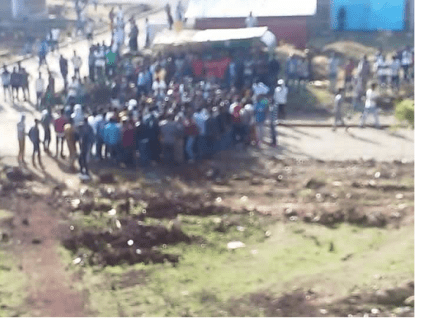 #OromoProtests at Awaro Campus, Ambo, Oromia, 11 and April 2016