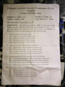 Ethiopian 12th grade for University entrance exam has been leaked and cancelled p2