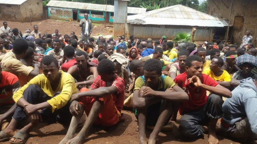#OromoProtests, some of the over 5000 Oromo political prisoners in Tolay Concentration camp. 9 May 2016 p1