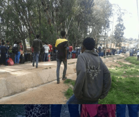 Fascist Ethiopian regime expelled all 1st year Engineering students, Haramaya University, 3 June 2016