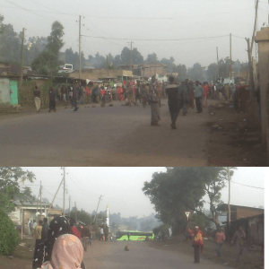 #OromoProtests 21 June 2016, the Road to Dire Dawa has been closed by commandeered bus at Chalanqo in protest against the barbaric killing of Sabrina Abdalla