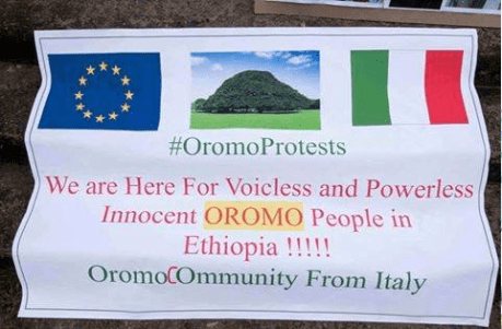 #OromoProtests solidarity rally in Brusells, Beligium, 3 June 2016 p4
