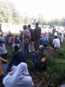 residents Qarsa and Kontoma villages in Lafto Subcity of Addis Ababa protessting evictions, 9 June 2016. p2