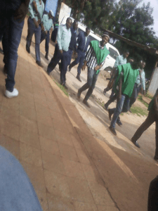 the brave faces of Dill University Oromo students who were incarcerated at Maekelawi for four months and now being tried at local court in Dilla. 9 June 2016 p.2