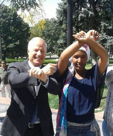 Congressman Mike Coffman of Colorado in solidarity with Oromo protests at the global Solidarity Rally in Denver, USA. 29 August 2016 p2