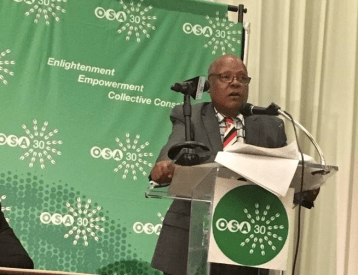 Dr. Merera Gudina at OSA Annual Conference, 30 July 2016, Howard University