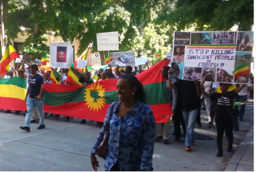 Grand #OromoProtests Global solidarity joint Ethiopians Rally Held in Sheattle, USA on 16 August 2016