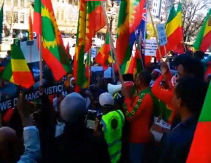 Grand #OromoProtests Global solidarity Rally Held in Melbourne, Australia, 18 August 2016. p2