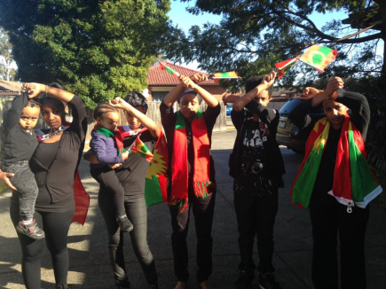 Grand #OromoProtests Global solidarity Rally Held in Melbourne, Australia, 18 August 2016.